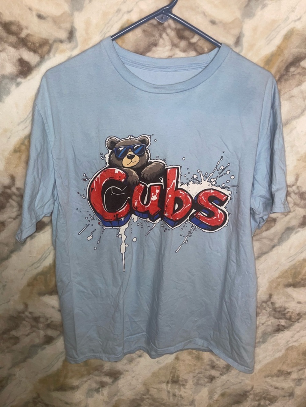 Kids Light Blue 'Cubs' Graphic Tee